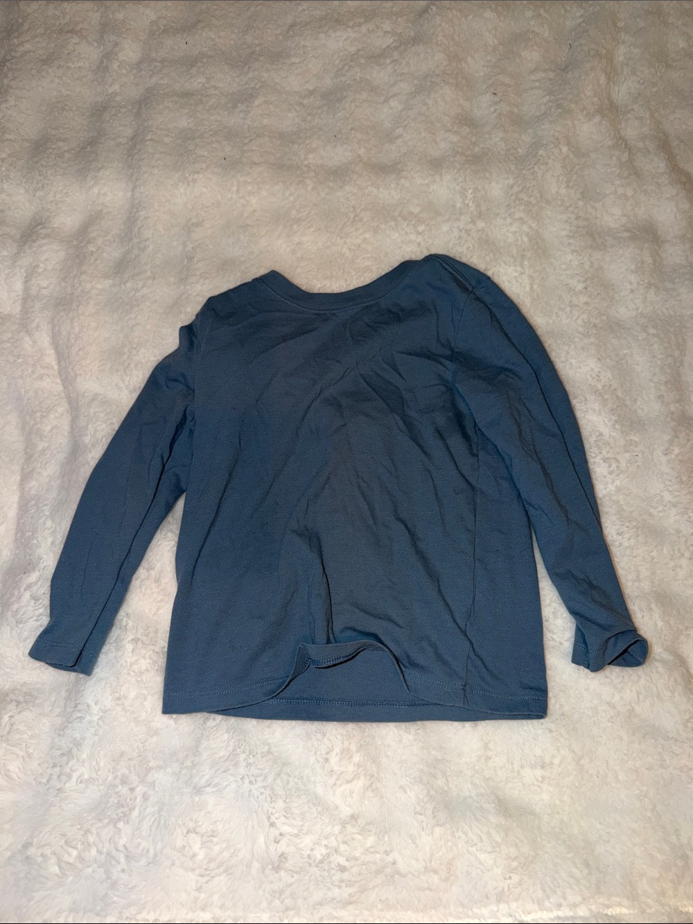 Cat & Jack Long-Sleeve Crew Top - Slate Blue
